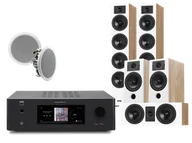 Kino domowe - NAD T 778 (czarny) + Diva 6 + 3 + 7 (dąb) + RD 280 (biały) - miniaturka - grafika 1