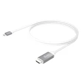 Pozostałe akcesoria do telefonów - J5 Create, Adapter J5create Usb-c To 4k Hdmi Cable (usb-c M - 4k Hdmi M 1,8m; Kolor Biało Srebrny) Jcc153g-n - miniaturka - grafika 1