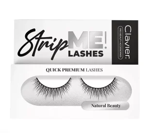 Clavier Clavier Quick Premium Lashes rzęsy na pasku Natural Beauty 827 - Sztuczne rzęsy i akcesoria - miniaturka - grafika 1