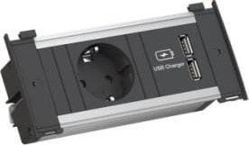 BACHMANN KAPSA X-Small 1x gniazdo z uziemieniem 1x ładowarka USB, złącze GST18