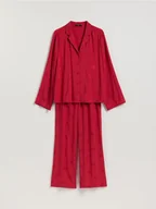 Moda i Uroda OUTLET - Reserved - Dwuczęściowa piżama w serca - czerwony - miniaturka - grafika 1