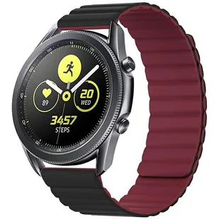 Uniwersalny pasek Beline Watch Magnetic 20 mm Czarno-czerwony (5905359814344) - Akcesoria do smartwatchy - miniaturka - grafika 2