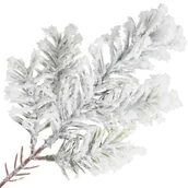 Ozdoby bożonarodzeniowe - Gałązka Świerk Dekoracja Boże Narodzenie Brokat - miniaturka - grafika 1