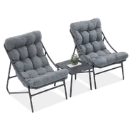 Zestaw Ogrodowy Casper 2+1 Dark Grey - Focus Garden