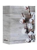 Albumy fotograficzne - ALBUM kieszeniowy do zdjęć 10x15 cm wsuwane, 304 zdjęcia FLOWER bawełna - miniaturka - grafika 1