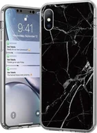 Etui i futerały do telefonów - Wozinsky Wozinsky Marble żelowe etui pokrowiec marmur Samsung Galaxy Note 9 czarny - miniaturka - grafika 1