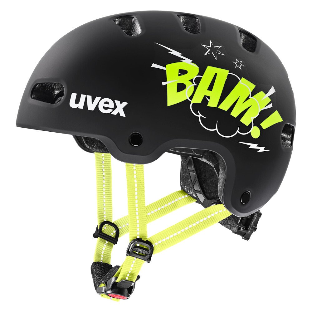 Kask dziecięcy Uvex Kid 4 Style Bam Black - Lime Matt (S4148230100) 55 - 58 cm