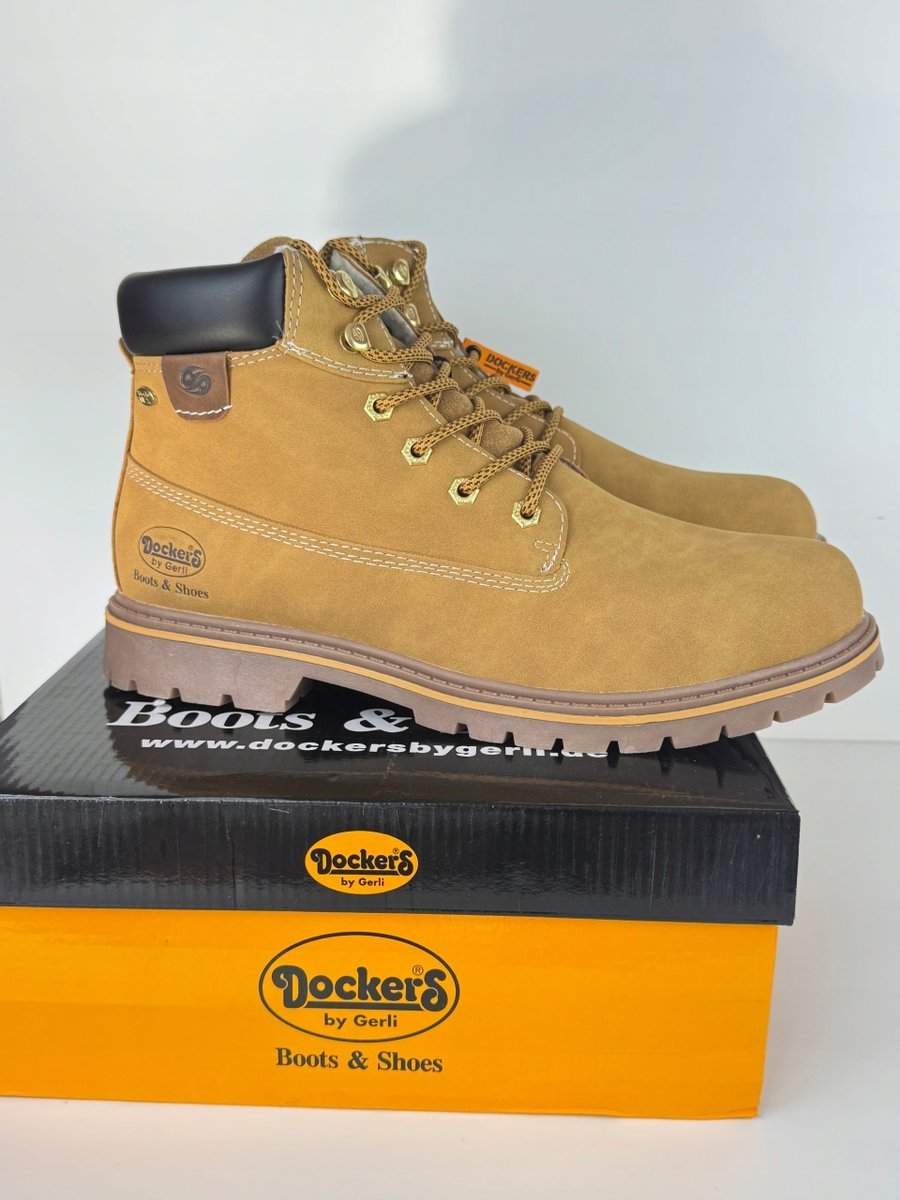 Dockers by Gerli trapery męskie camel zimowe trekkingowe ocieplane 46