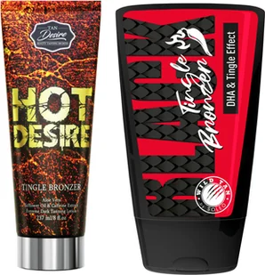 Tan Desire Hot Desire + Wild Tan Black Tingle Gratis - Balsamy i kremy do opalania - miniaturka - grafika 1