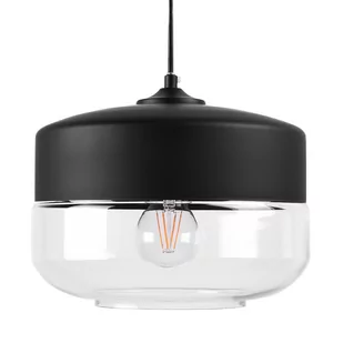 Beliani Lampa wisząca Lampa wisząca szklana czarna MURRAY - Lampy sufitowe - miniaturka - grafika 1