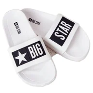 Buty dla dziewczynek - Klapki Dziecięce Big Star DD374151 Białe - miniaturka - grafika 1