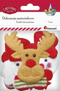 Dekoracje Materiałowe Renifer Mikołaj Bałwan Titanum - Dekoratorstwo - miniaturka - grafika 1