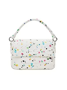 Desigual Women's Bag_NEON Art_PUKHET Mini 1001 RAW, biała, biały - Torebki damskie - miniaturka - grafika 1