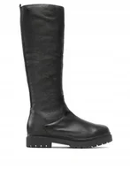 Kozaki damskie - CAPRICE DAMSKIE KOZAKI NA ZAMEK SKÓRZANE 37 ŻTA - miniaturka - grafika 1