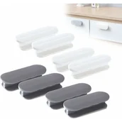 Zawiasy, okucia i inne akcesoria - sztuk samoprzylepnych klamek do drzwi, plastikowa gałka do drzwi, samoprzylepna klamka do okna, odpowiednia do szuflad i szafek - miniaturka - grafika 1