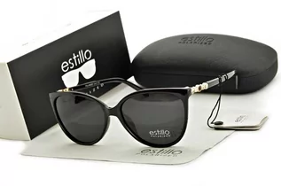 Okulary przeciwsłoneczne - ESTILLO Damskie okulary przeciwsłoneczne polaryzacyjne z Filtrem UV400 EST-08-1 Estillo EST-08-1 - grafika 1