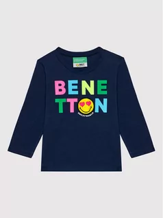 Bluzy dla chłopców - Benetton United Colors Of Bluzka 3096C15E3 Granatowy Regular Fit United Colors Of Bluzka 3096C15E3 Granatowy Regular Fit - grafika 1