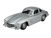 Samochody i pojazdy dla dzieci - WELLY MERCEDES-BENZ 300 SL GULLWING SREBRNY 1:24 24064 - miniaturka - grafika 1