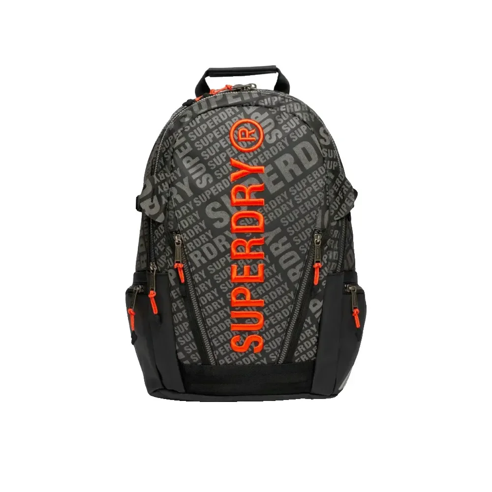 Plecak Superdry Tarp AOP czarny 100% poliester 5 kieszeni