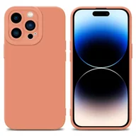 Etui i futerały do telefonów - Pokrowiec Etui Do Apple iPhone 14 PRO MAX w FLUID JASNY POMARAŃCZOWY TPU Silikonowe Obudowa Ochronny Case Cover Cadorabo - miniaturka - grafika 1