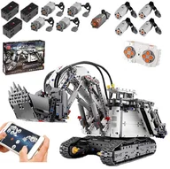 Zabawki konstrukcyjne - Klocki Koparka Technic Lieboherr Aplikacja 13130 Mould King Excavator - miniaturka - grafika 1