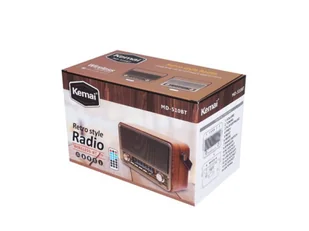 Raba Retro Bluetooth, FM, USB, SD, AUX z pilotem, brązowe - Radia - miniaturka - grafika 3