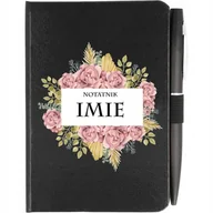 Planery - Personalizowany Notes Planer A6 + Długopis Piękne Twoje Imię Wiele Wzorów - miniaturka - grafika 1