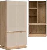 Szafy - Szafa pokojowa uchylna na ubrania Dąb Cremona Kaszmir MILTON ML08 - miniaturka - grafika 1