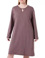 Piżamy damskie - HUBER Damska koszula nocna w stylu casual at home, kropki, standardowa - miniaturka - grafika 1