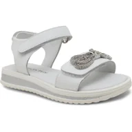 Buty dla dziewczynek - Patrizia Pepe Skórzane sandały ECOVITELLO - miniaturka - grafika 1