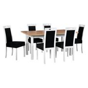 Stoły z krzesłami - Zestaw stół i 6 krzeseł drewnianych MODENA 2 XL + ROMA 5 - miniaturka - grafika 1