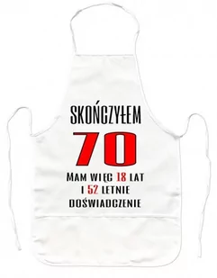 Fartuszek Kuchenny - Skończyłem 70 lat - Fartuchy i rękawice kuchenne - miniaturka - grafika 1