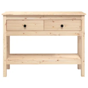 Lumarko Stolik konsolowy, 100x35x75 cm, lite drewno sosnowe - Konsole i sekretarzyki - miniaturka - grafika 7
