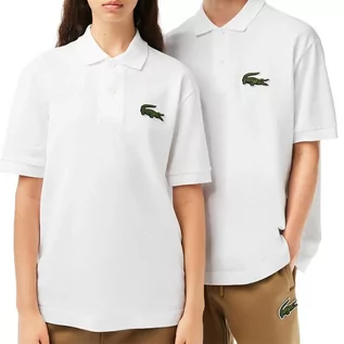 Koszulki sportowe męskie - Koszulka Lacoste Polo L.12.12 Loose Fit PH3922-001 - biała - grafika 1