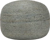Pufy i podnóżki - Elior Okrągła zielona pufa do salonu - Azalia 2X - miniaturka - grafika 1