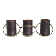 Świeczniki - Emaga Świeczniki DKD Home Decor Szkło Aluminium (20 x 7 x 6 cm) (52 x 15 x 16,5 cm) - miniaturka - grafika 1