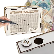 Skarbonki - SKARBONKA WYKREŚLANA PREZENT CEL 10000 PERSONALIZACJA WYZWANIE OSZCZĘDZANIE - miniaturka - grafika 1