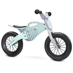Toyz Rowerek biegowy dziecięcy drewniany Enduro miętowy TOYZ-0232 - Rowerki biegowe - miniaturka - grafika 1