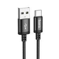 Kable USB - Kabel USB A do USB C Hoco 3A 2 m X89 czarny - miniaturka - grafika 1