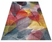 Dywany - Prostokątny kolorowy dywan w liście - Mildon - miniaturka - grafika 1
