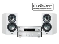 Wieże - Yamaha MusicCast PianoCraft MCR-N670D (srebrny) + ELAC Uni-Fi BS U5 (biały) - miniaturka - grafika 1