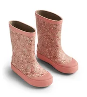 Kalosze damskie - Wheat Unisex dziecięce kalosze z nadrukiem Muddy naturalna guma, 2285 Rozeta Kwiaty, 22 EU - miniaturka - grafika 1