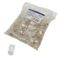 Patchcordy - LogiLink Modular Plug CAT5 8P8C RJ45 Unshielded 100 pcs polybag MP0002 - miniaturka - grafika 1