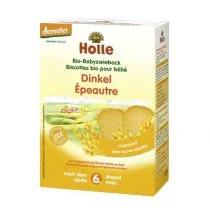 Holle Baby Sucharki orkiszowe pełnoziarniste BIO 200 g - Przekąski dla dzieci - miniaturka - grafika 5