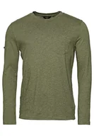 Koszulki męskie - Superdry Studios L/S Top M6010724A Four Leaf Clover Green Marl 2XL Męski, Four Leaf Clover Green Marl, XXL - miniaturka - grafika 1