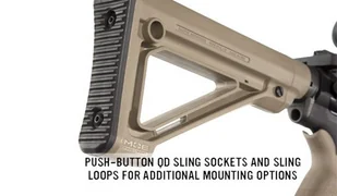 Magpul - Kolba MOE Fixed Carbine Stock - Mil-Spec - Czarny - MAG480 - Osprzęt do wiatrówek - miniaturka - grafika 7