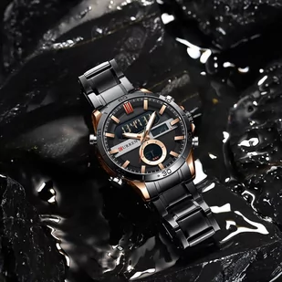 Zegarek ZEGAREK MĘSKI CURREN 8384 (zc023c) - DUAL TIME + BOX - Zegarki męskie Zegarek ZEGAREK MĘSKI CURREN 8384 (zc023c) - DUAL TIME + BOX - Zegarki męskie - miniaturka - grafika 4