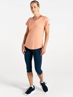 Koszulki sportowe damskie - Dare 2b Koszulka sportowa "Vigilant Tee" w kolorze brzoskwiniowym - miniaturka - grafika 1