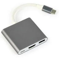 Kable komputerowe i do monitorów - Gembird MULTI ADAPTER USB TYP-C M)->USB HDMI SZA A-CM-HDMIF-02-SG Zamów do 16:00 wysyłka kurierem tego samego dnia! 8716309112055 - miniaturka - grafika 1