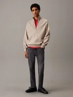 Spodnie męskie - Calvin Klein Dżinsy - Tapered fit - w kolorze czarnym - miniaturka - grafika 1